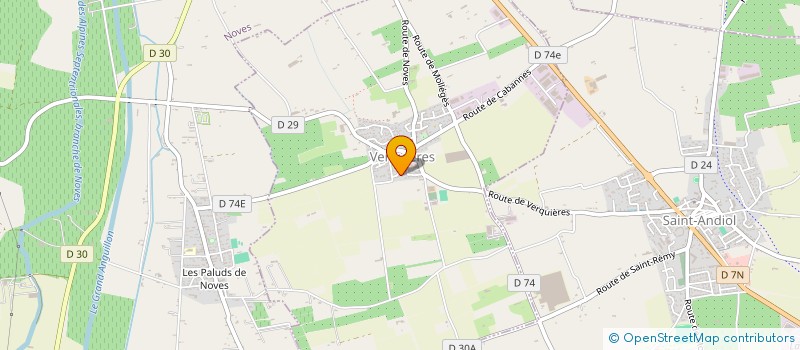 localisation de l'entreprise SCI M B P  VERQUIERES