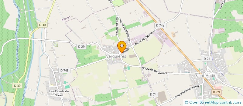 localisation de l'entreprise SCI M.B.S.  SAINT-ANDIOL