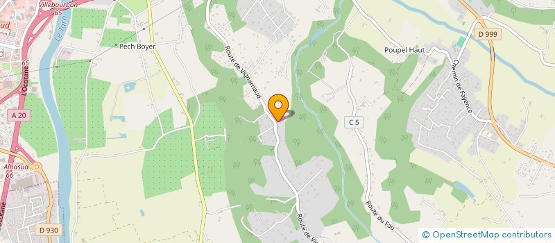 localisation de l'entreprise SCI M.B.S.  MONTAUBAN