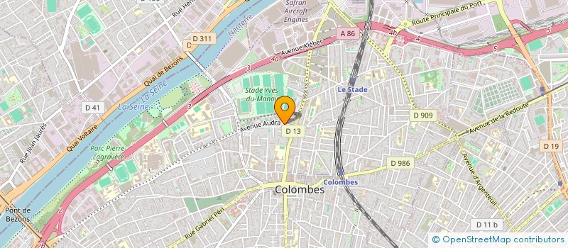 localisation de l'entreprise SCI M'BAREK SOUSSI  COLOMBES