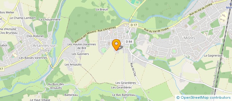 localisation de l'entreprise SCI M BAZ  MONTS