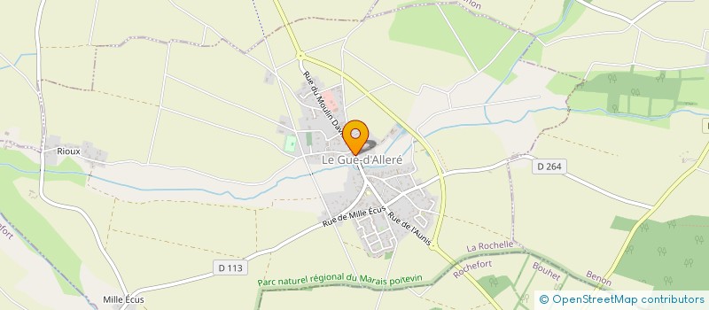 localisation de l'entreprise SCI M' BETE  LE GUE-D'ALLERE