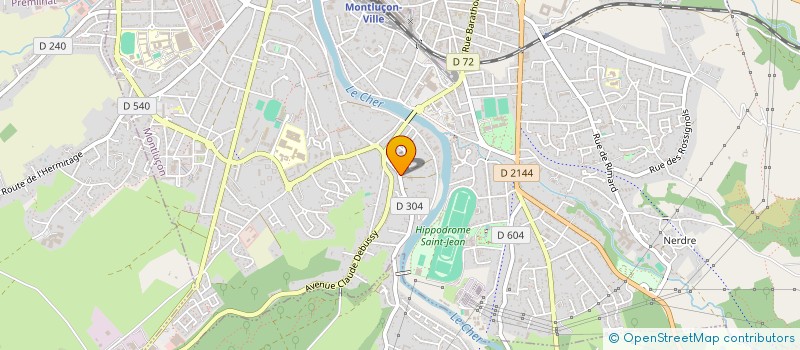localisation de l'entreprise SCI M.C à MONTLUCON