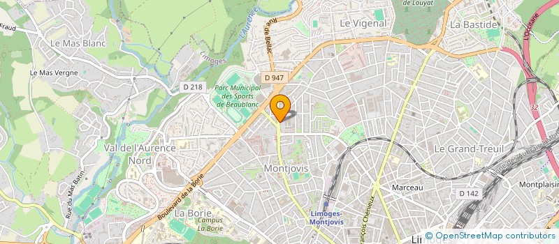 localisation de l'entreprise SCI M C à LIMOGES