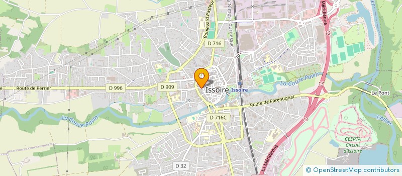 localisation de l'entreprise SCI M-C  ISSOIRE