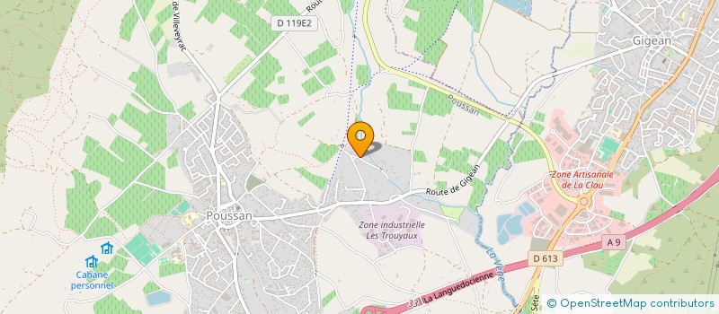 localisation de l'entreprise SCI M.C.  POUSSAN