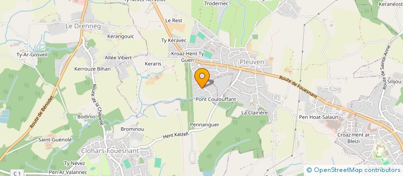 localisation de l'entreprise SCI M.C.B.  PLEUVEN