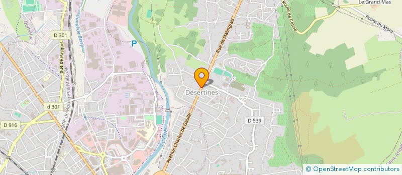 localisation de l'entreprise SCI M.C.B.  DESERTINES