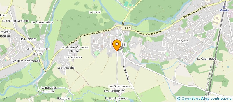 localisation de l'entreprise SCI M.C.C  MONTS