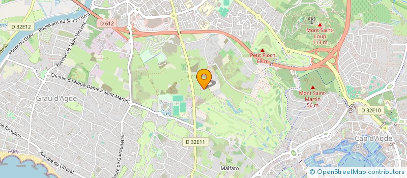 localisation de l'entreprise SCI M C C B  AGDE