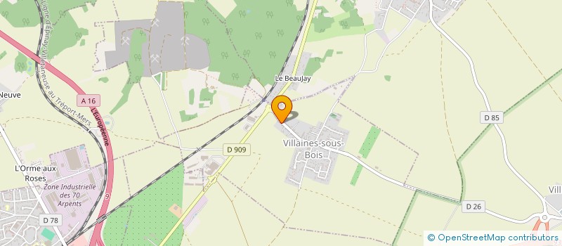 localisation de l'entreprise SCI M C D  VILLAINES-SOUS-BOIS