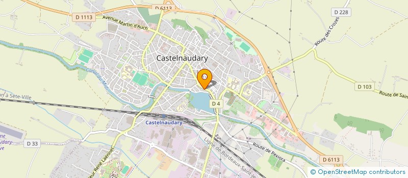 localisation de l'entreprise SCI M.C.D.  CASTELNAUDARY