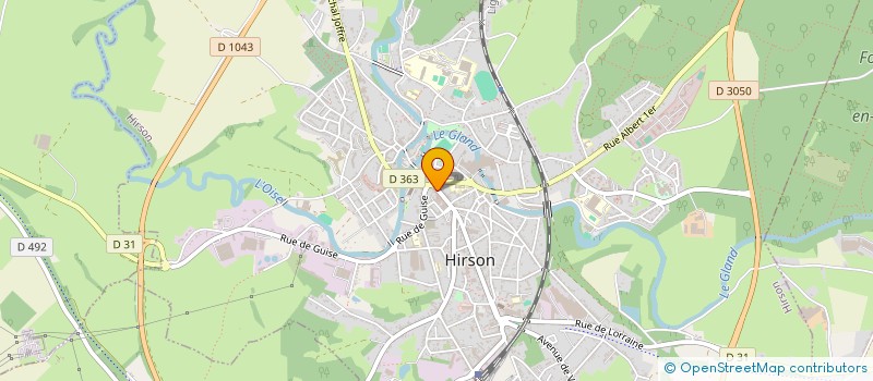 localisation de l'entreprise SCI M.C.D.A  HIRSON