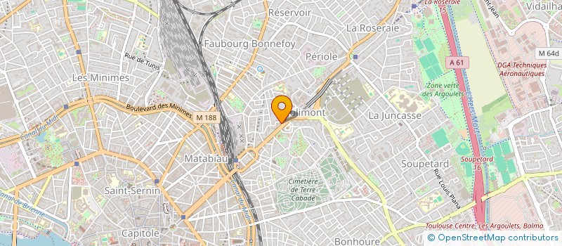 localisation de l'entreprise SCI M.C.E.  TOULOUSE