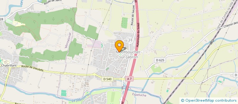 localisation de l'entreprise SCI M.C.F.L.  MONTBOUCHER-SUR-JABRON