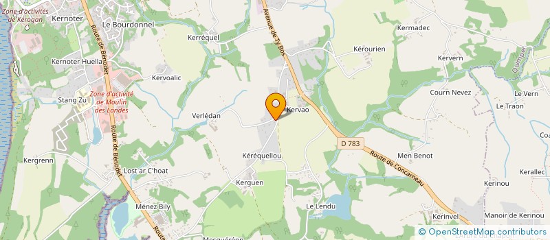 localisation de l'entreprise SCI M.C & FIGLI  QUIMPER