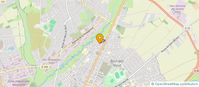 localisation de l'entreprise SCI M.C.I.  BOURGES