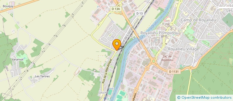 localisation de l'entreprise SCI M.C JAUX  JAUX