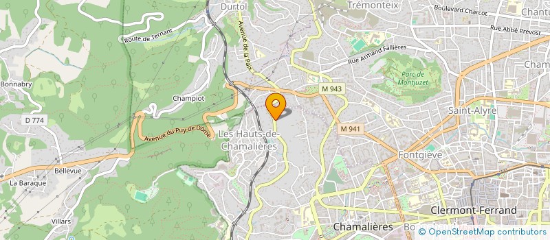 localisation de l'entreprise SCI M.C.L.  CHAMALIERES