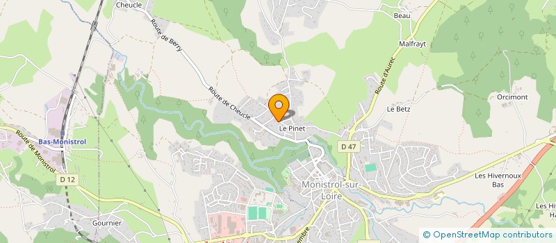 localisation de l'entreprise SCI M.C.L  LA CHAPELLE-D'AUREC