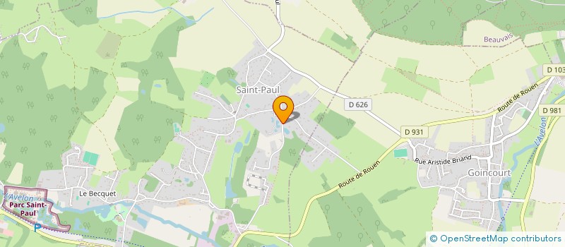 localisation de l'entreprise SCI M.C.L.  SAINT-PAUL