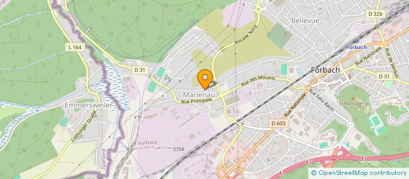 localisation de l'entreprise SCI  M.C.L.S.  FORBACH