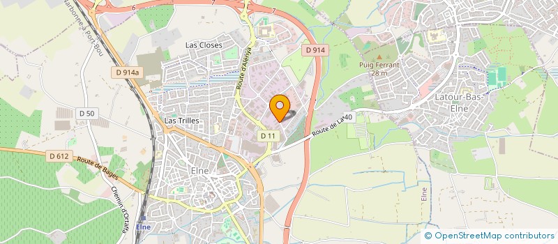 localisation de l'entreprise SCI M C M à ELNE