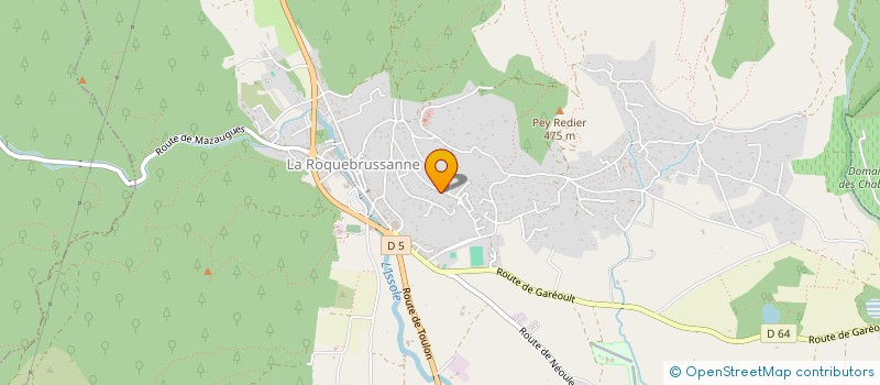 localisation de l'entreprise SCI M.C.M.  LA ROQUEBRUSSANNE