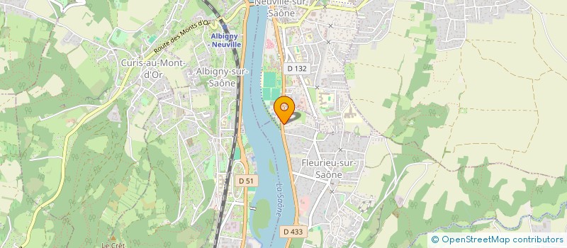 localisation de l'entreprise SCI M.C. R2 V.  FLEURIEU-SUR-SAONE