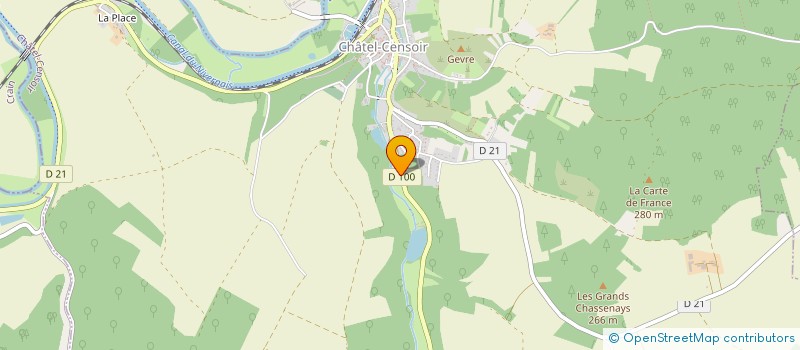 localisation de l'entreprise SCI M.C.S  CHATEL-CENSOIR