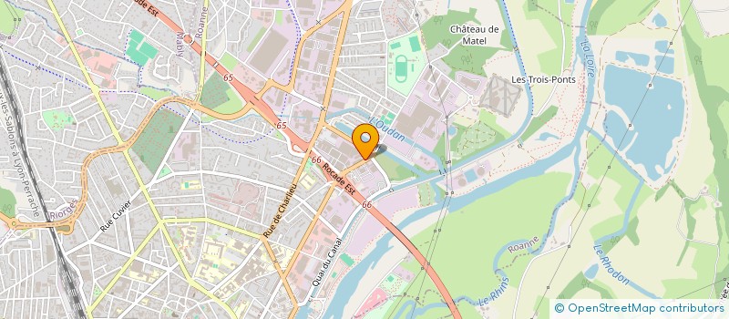 localisation de l'entreprise SCI M.C.T.  ROANNE