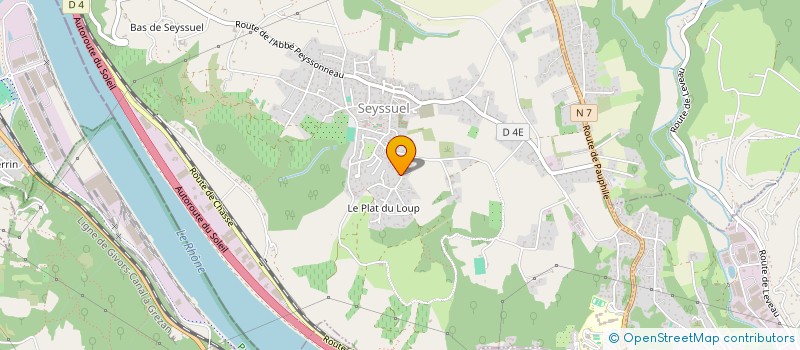 localisation de l'entreprise SCI M.C.V.BAZIN  SEYSSUEL