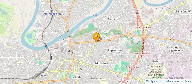 localisation de l'entreprise SCI M.CLA à ALBI