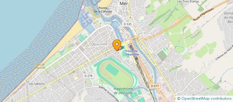 localisation de l'entreprise SCI M.D à DEAUVILLE