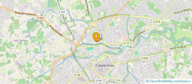 localisation de l'entreprise SCI M D  CARPENTRAS