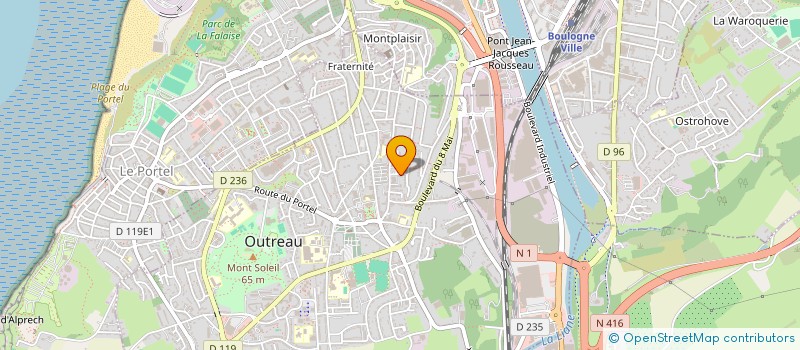 localisation de l'entreprise SCI M.D  OUTREAU