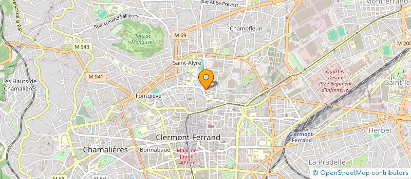 localisation de l'entreprise SCI M&D  CLERMONT-FERRAND