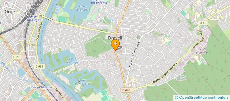 localisation de l'entreprise SCI M&D  DRAVEIL