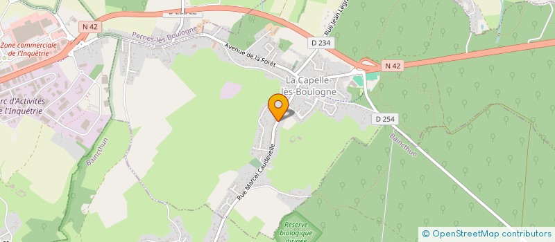 localisation de l'entreprise SCI M-D ESPOIR  LA CAPELLE-LES-BOULOGNE