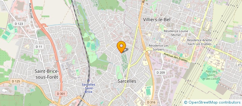 localisation de l'entreprise SCI M D G  SARCELLES