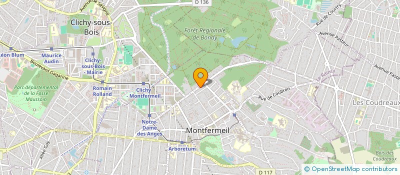 localisation de l'entreprise SCI M.D.H. à MONTFERMEIL