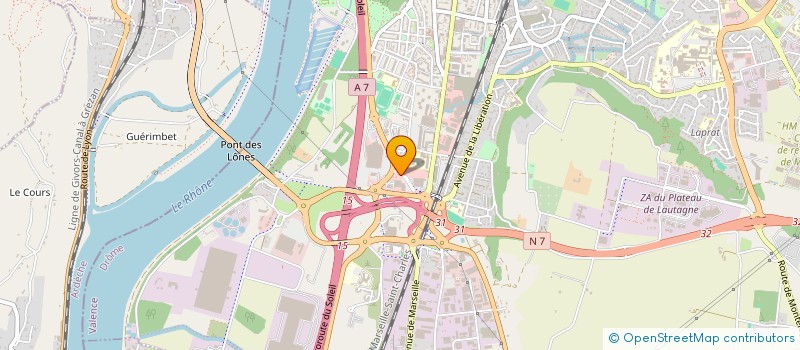 localisation de l'entreprise SCI M D I à VALENCE