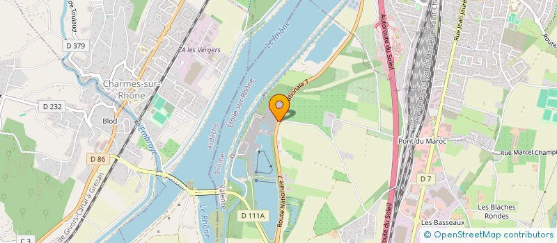 localisation de l'entreprise SCI M D J Y  MONTOISON