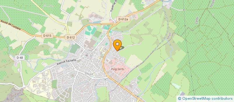 localisation de l'entreprise SCI M.D.L.  THUIR