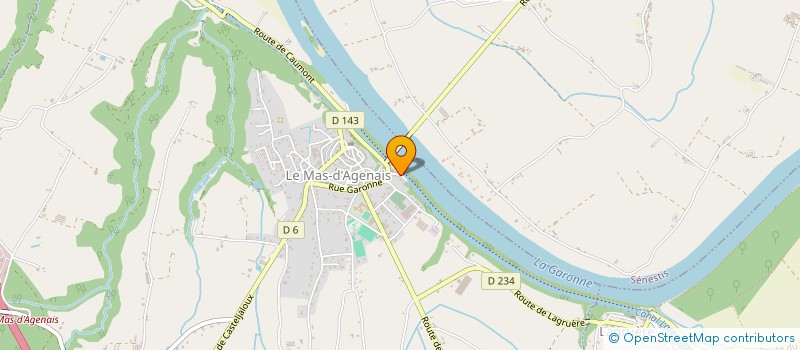 localisation de l'entreprise SCI M.D.L. DU VAL DE GARONNE  CALONGES