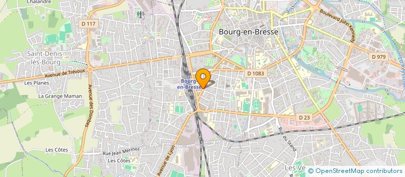 localisation de l'entreprise SCI M.D.M. à BOURG-EN-BRESSE