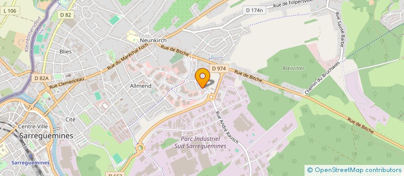 localisation de l'entreprise SCI M D R à SARREGUEMINES