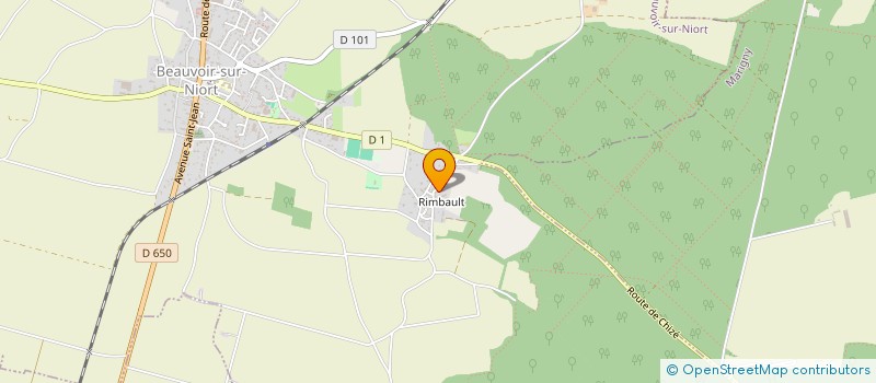 localisation de l'entreprise SCI M.D.S.  BEAUVOIR-SUR-NIORT