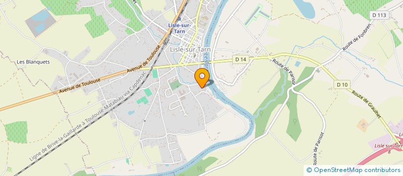localisation de l'entreprise SCI M&DB à LISLE-SUR-TARN