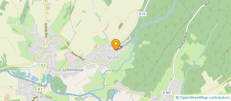 localisation de l'entreprise SCI M & E  BOULOT